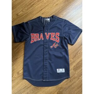 TRUE FAN Atlanta Braves Jersey Button Baseball Small
